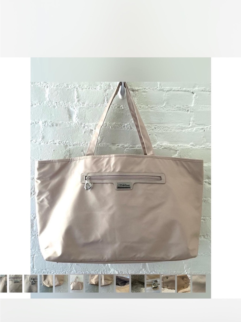 Belle Russo Light tan  Nylon Tote Bag